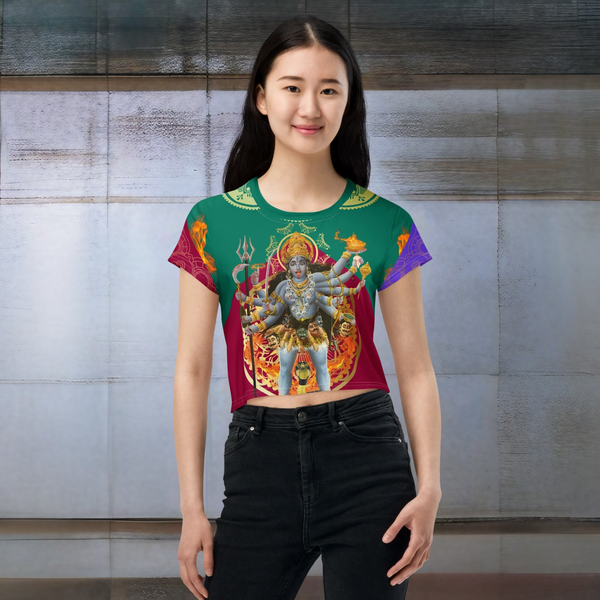 Kali Hindu Cropped T-Shirt